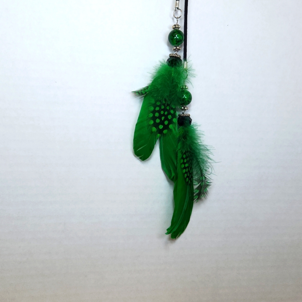 Womens feather hair accessory